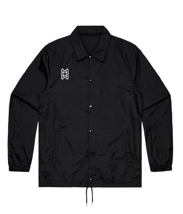 Black Coach Jacket with Eagle Back - Image 3
